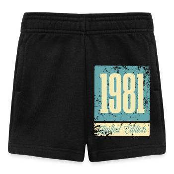 1981 Anniversaire de naissance Année de naissance - Short Bébé - noir - Devant