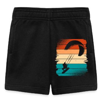 Kitesurfer Kiteboard Kitesurfing - Baby Shorts - black - Front