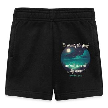 Bibelvers Christlich Religiöses Motiv - Baby Shorts - Schwarz - Vorne