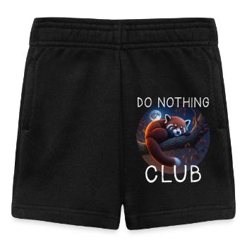 Ne rien faire Club Red Panda - Short Bébé - noir - Devant
