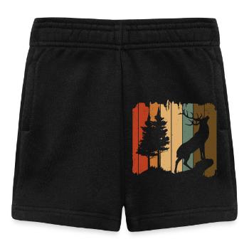 Hirsch - Baby Shorts - Schwarz - Vorne