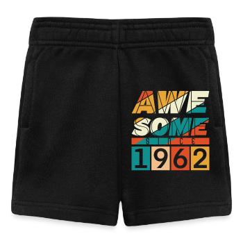 1962 Geboren Geburtstag Geburtsjahr Vintage - Baby Shorts - Schwarz - Vorne