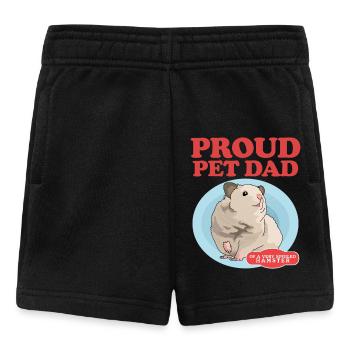 Hamster Dad Dwarf Hamster Golden Hamster Gift - Baby Shorts - black - Front