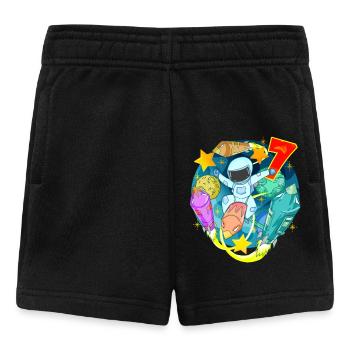 7 Jahre Geburtstag - Baby Shorts - Schwarz - Vorne