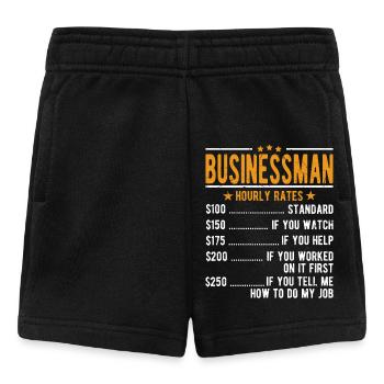 Homme d’affaires Salaire horaire - Short Bébé - noir - Devant