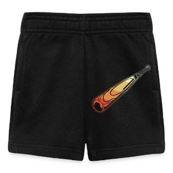 Vintage Baseballschläger - Baby Shorts - Schwarz - Vorne