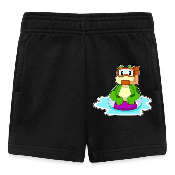 Frosch Taucher Schnorchel Tauchen - Baby Shorts - Schwarz - Vorne