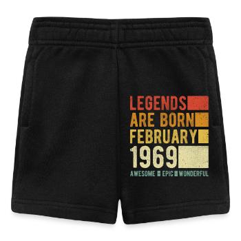 Geburtstag Februar 1969 - Baby Shorts - Schwarz - Vorne