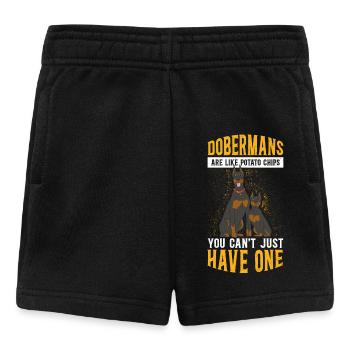 Doberman Dog Owner Dogs Gift - Baby Shorts - black - Front