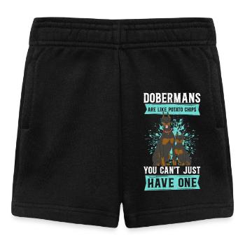 Doberman Dog Owner Dog Gift - Baby Shorts - black - Front