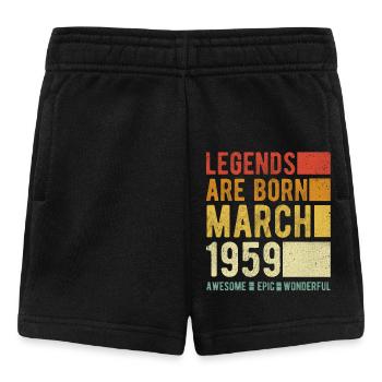 Birthday March 1959 - Baby Shorts - black - Front