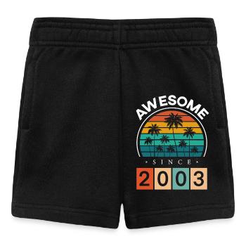 2003 Geboren 20. Geburtstag 20 Jahre - Baby Shorts - Schwarz - Vorne