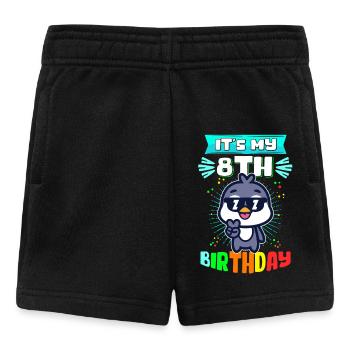 8e anniversaire | 8 ans cadeau idée cadeau cadeau - Short Bébé - noir - Devant