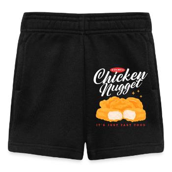 Poulet Nuggets Fast-food Poulet Nuggets Cadeau - Short Bébé - noir - Devant