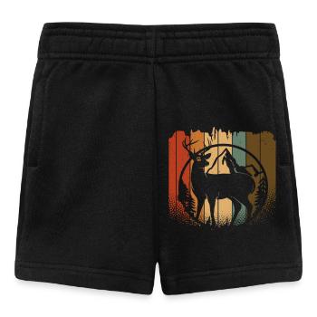 Hirsch - Baby Shorts - Schwarz - Vorne