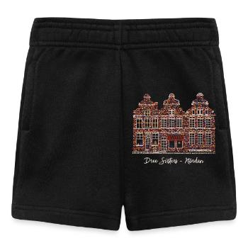Norden, Ostfriesland, Drei Schwestern Plattdeutsch - Baby Shorts - Schwarz - Vorne