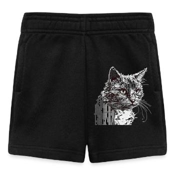 ASCII Cat - Baby Shorts - black - Front