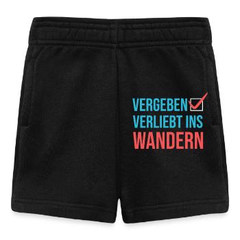 Wandern Klettern Statement Bergwanderung Wanderer - Baby Shorts - Schwarz - Vorne