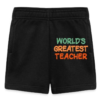 Colourful Handwritten Teacher Tribute - Baby Shorts - black - Front