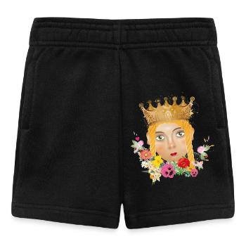 The Beautiful Princess as Puppets Theater Portrait - Baby Shorts - black - Front