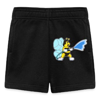 Bee Firefighter Fire Hose Fire Brigade - Baby Shorts - black - Front