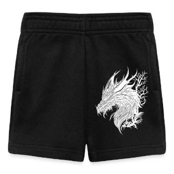 Evil Vintager Dragon en robe à échelle de nature - Short Bébé - noir - Devant