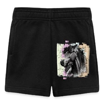 Cheval - Short Bébé - noir - Devant