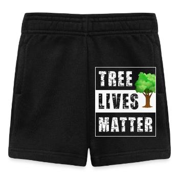 Baum Bäume - Baby Shorts - Schwarz - Vorne