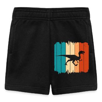 Velociraptor Dino Dinosaures - Short Bébé - noir - Devant