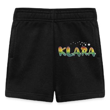 First name Klara maiden name Name gift colorful - Baby Shorts - black - Front