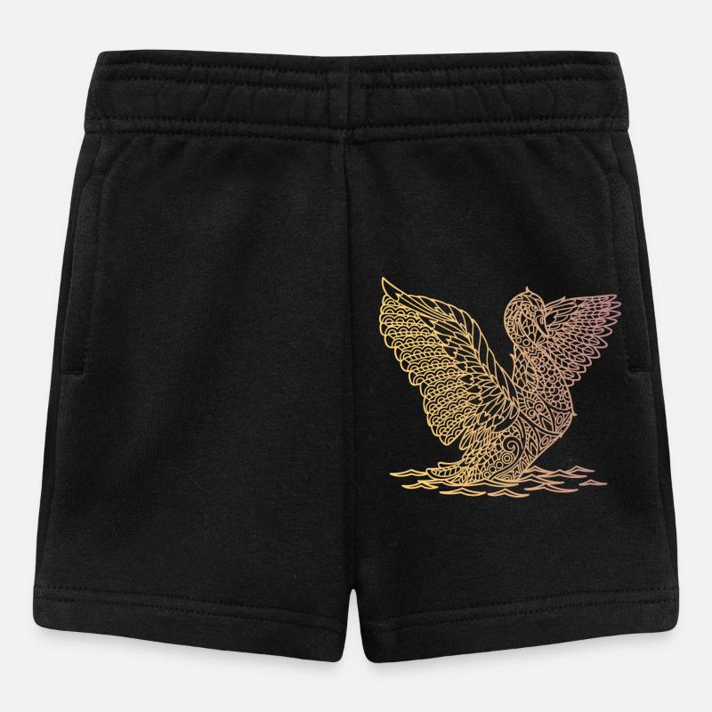 Cygne de débarquement - Short Bébé - noir