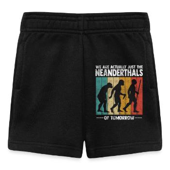 We're actually just the Neanderthals - Baby Shorts - black - Front