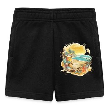 Rêve de plage - Short Bébé - noir - Devant