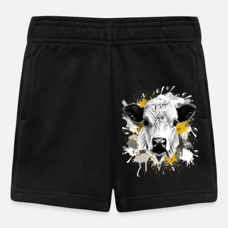 Vache - Short Bébé - noir