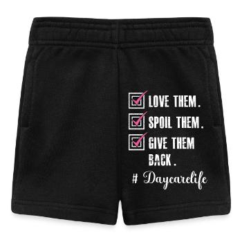 Fournisseur de services de garde Love Enseignante en garderie - Short Bébé - noir - Devant
