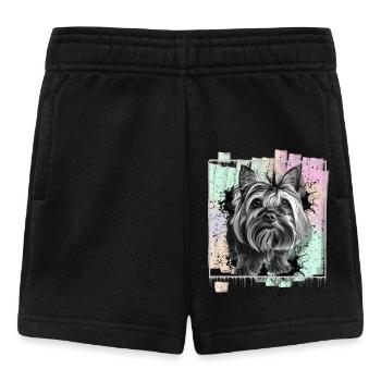 Yorkshire Terrier Yorkie - Baby Shorts - Schwarz - Vorne