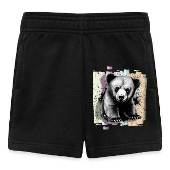 Bear - Baby Shorts - black - Front