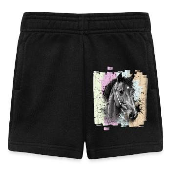 Horse - Baby Shorts - black - Front
