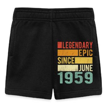 Birthday June 1959 Legendary epic - Baby Shorts - black - Front