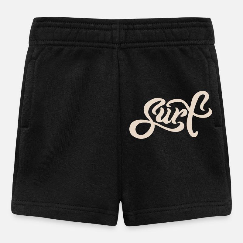 Surf Lettering - Baby Shorts - Schwarz