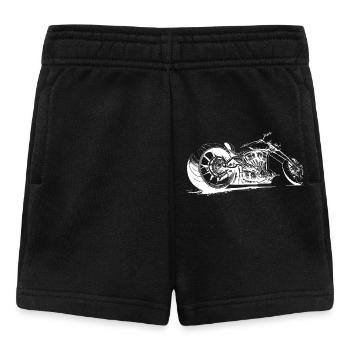 Chopper Motorrad Design Motorradclub Motorcycle - Baby Shorts - Schwarz - Vorne