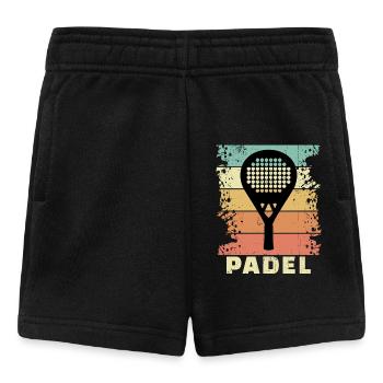 Tennis Sportart Padel Spruch Padelspiel Schläger - Baby Shorts - Schwarz - Vorne