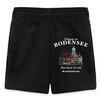 Wasserburg, Bodensee, Bayern - Baby Shorts - Schwarz - Vorne