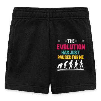 The Evolution Has Just Paused For Me - Baby Shorts - black - Front