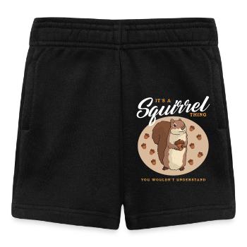 Süßes Eichhörnchen Hörnchen Geschenk - Baby Shorts - Schwarz - Vorne