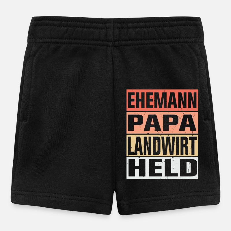 Landwirt Vater Ehemann Held - Baby Shorts - Schwarz
