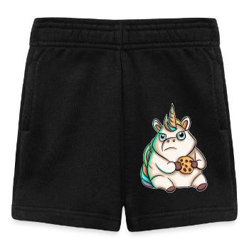 Einhorn Cookie - Baby Shorts - Schwarz - Vorne