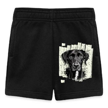 Black Great Dane Dog - Baby Shorts - black - Front
