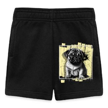 Pug Dog - Baby Shorts - black - Front