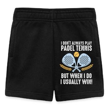 Padel I Dont Always Play Padel Tennis - Baby Shorts - black - Front